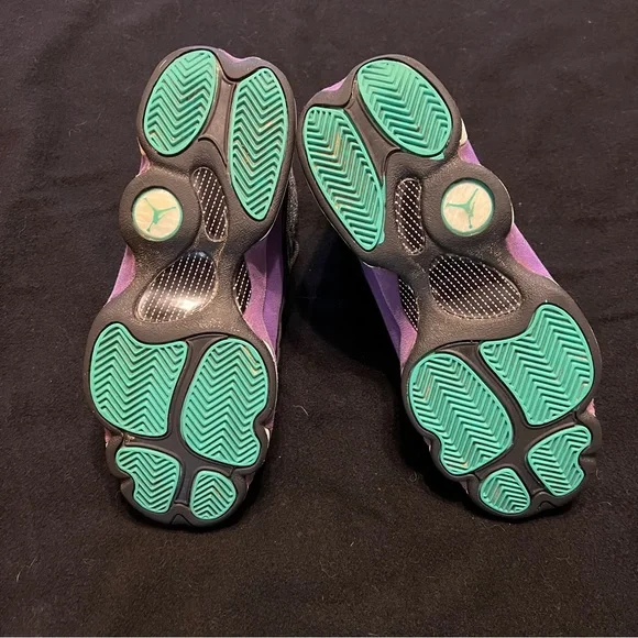 Nike Air Jordan 13 GS Retro Violet Teal (5.5Y/7W) - Picture 4 of 5